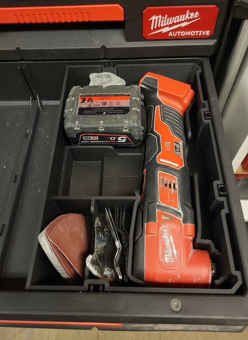 Milwaukee PACKOUT Drawer Insert – M18 BRUSHED Multi-Tool (Not FUEL) (Insert Only