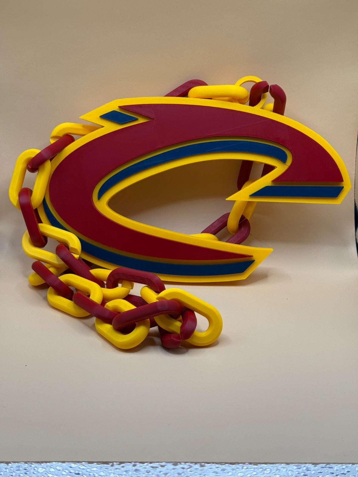 Cleveland Cavaliers Oversized Necklace Turnover Chain Pendant Handmade