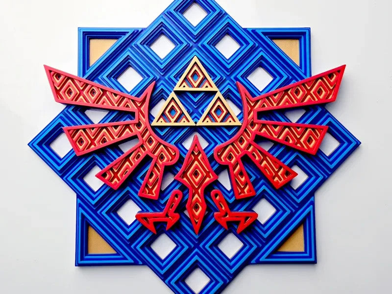 Legend of Zelda Wall Art Or Display 3D printed Grid Mosaic