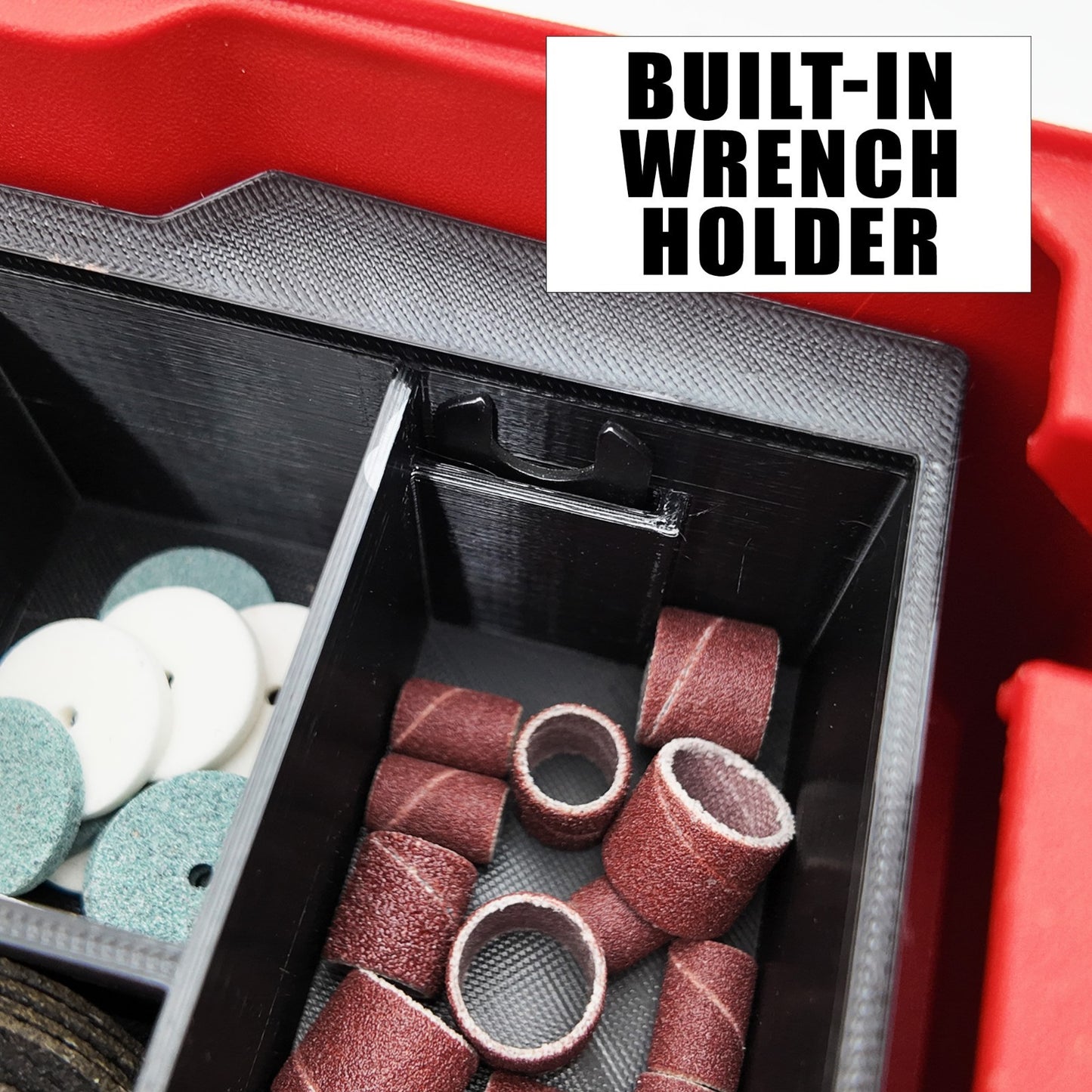 M12 Rotary Tool Liner for Milwaukee Packout Organizer Compact Box Bit Sander Fit