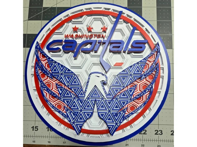 Washington Capitals Wall Art Or Display 3D printed Dimensional Mosaic