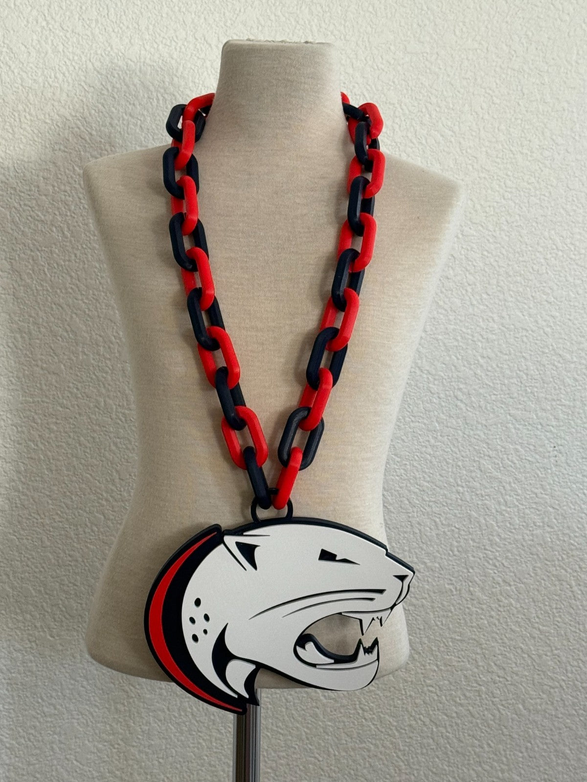 South Alabama Jaguars Logo oversized Chain Necklace "South In Your Mouth"