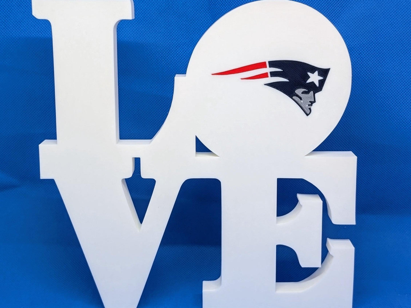 New England Patriots Love Park Sign 3D Printed Wall Sign