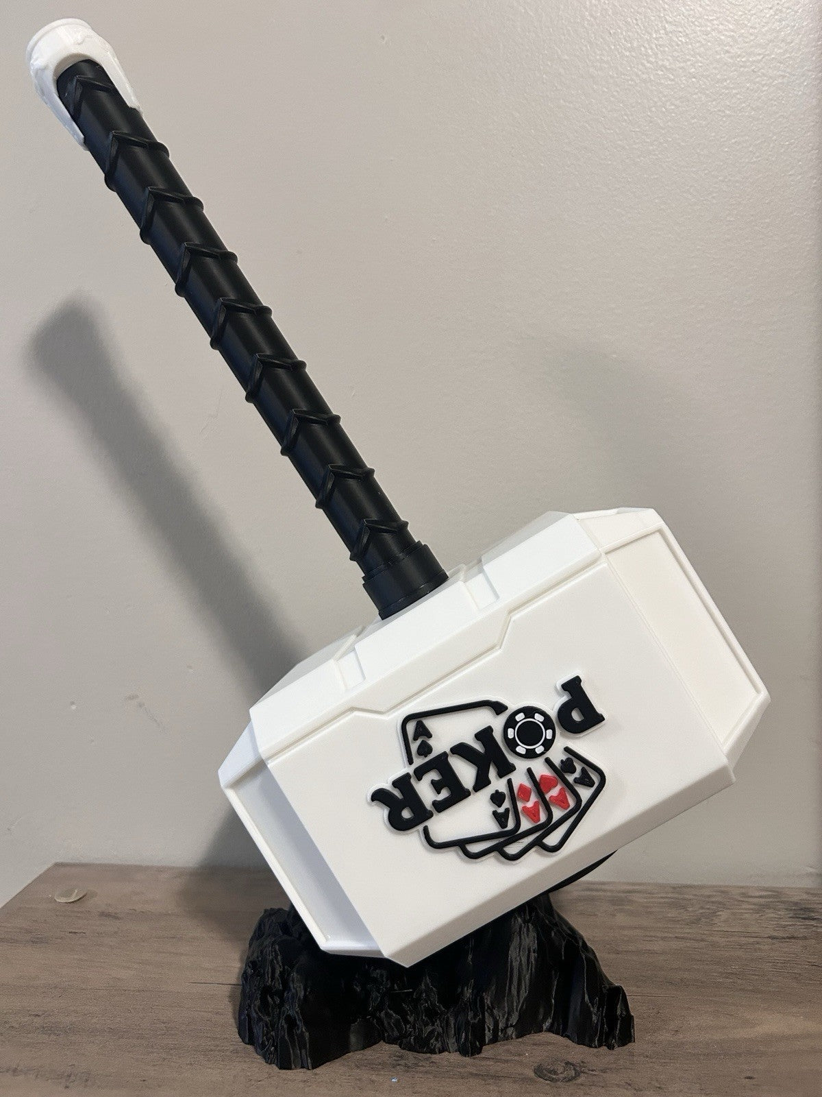 Poker Themed Mjolnir Thor's Hammer - 3D Printed Fan Art Free Shipping In USA