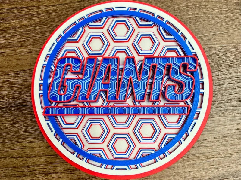 Giants Wall Art Or Display 3D printed Dimensional Mosaic