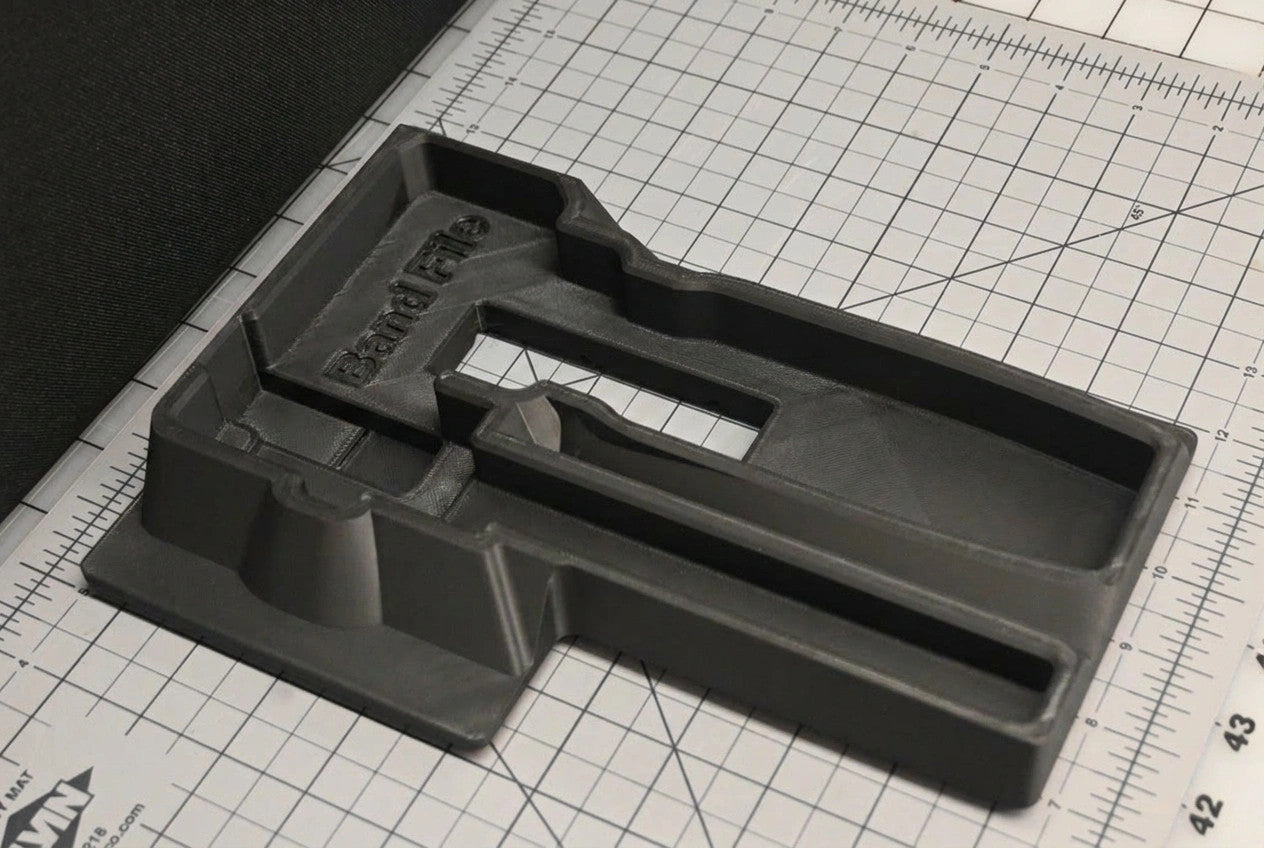Fits Milwaukee M12 2482-20 Band File Gridfinity Shadow Tray (Tray Only)