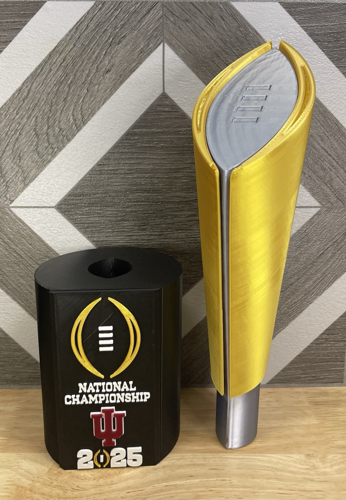 Indiana Hoosiers 2025 Season 20-in CFP National Championship Trophy 3-D Printed