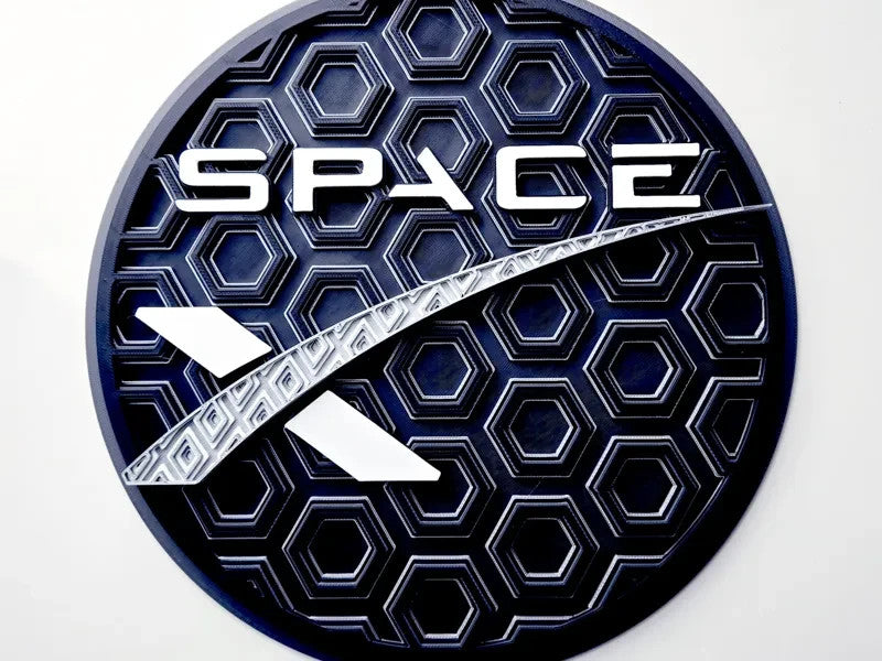 Space X Wall Art Or Display 3D printed Dimensional Mosaic