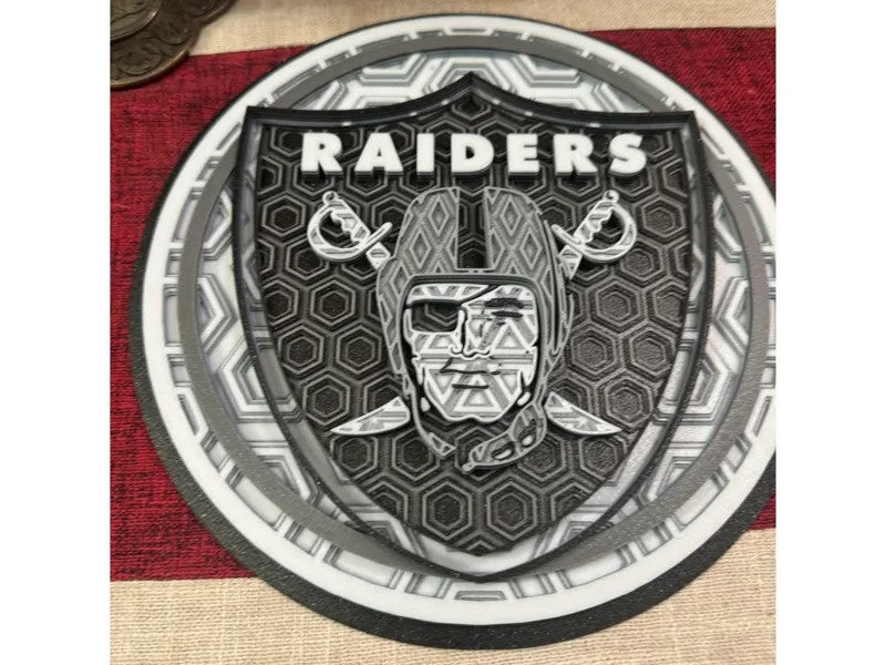 Las Vegas Raiders Wall Art Or Display 3D printed Dimensional Mosaic