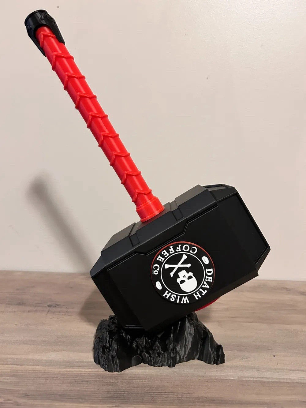 Death Wish Coffee Mjolnir Thor's Hammer - 3D Printed Fan Art - Free US Shipping