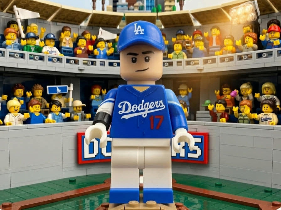Shoe Ohtani 8 inches tall 3D Printed Lego Inspired