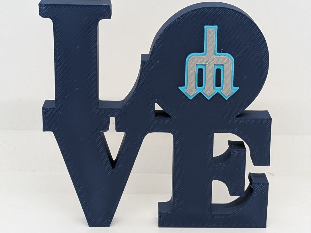 MLB Seattle Mariners Love Park Sign for Mancave 3D Printed Wall Sign