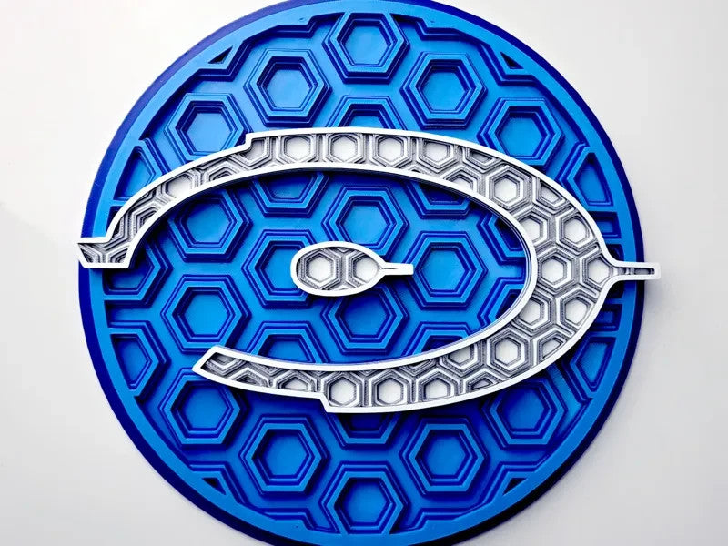 Halo Wall Art Or Display 3D printed Dimensional Mosaic