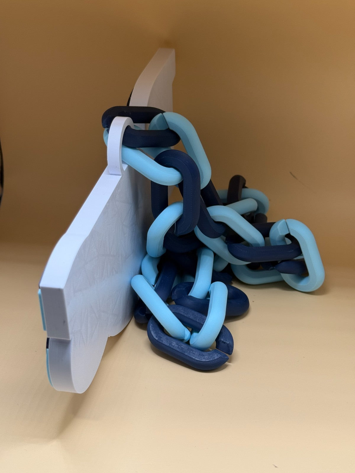 Tampa Bay Rays Oversized Necklace, Pendant Turnover Chain HandMade 3D Printed