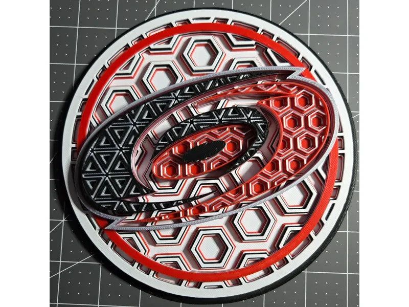 Carolina Hurricanes Wall Art Or Display 3D printed Dimensional Mosaic