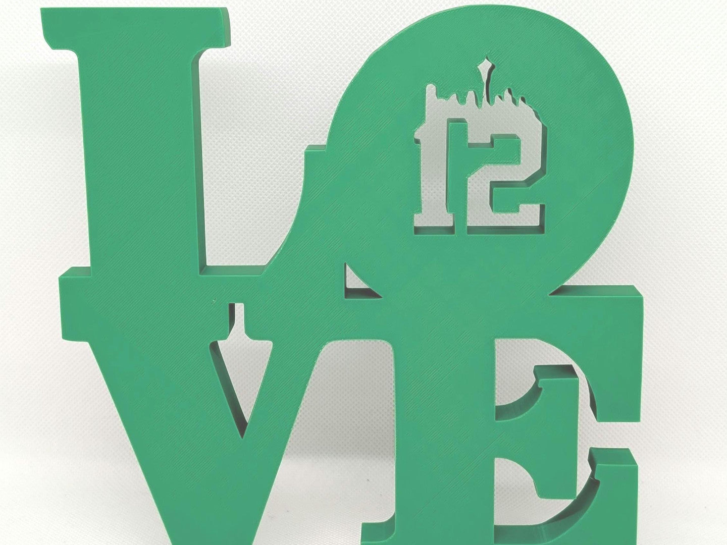 Seattle Seahawks 12th Man Love Park Sign 3D Printed Wall Sign
