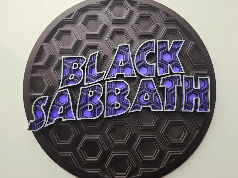 Black Sabbath Wall Art Or Display 3D printed Dimensional Mosaic