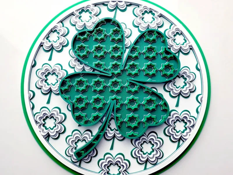 Shamrock Wall Art Or Display 3D printed Dimensional Mosaic