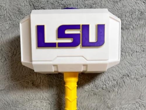 College LSU Tigers Themed Mjolnir Thor's Hammer