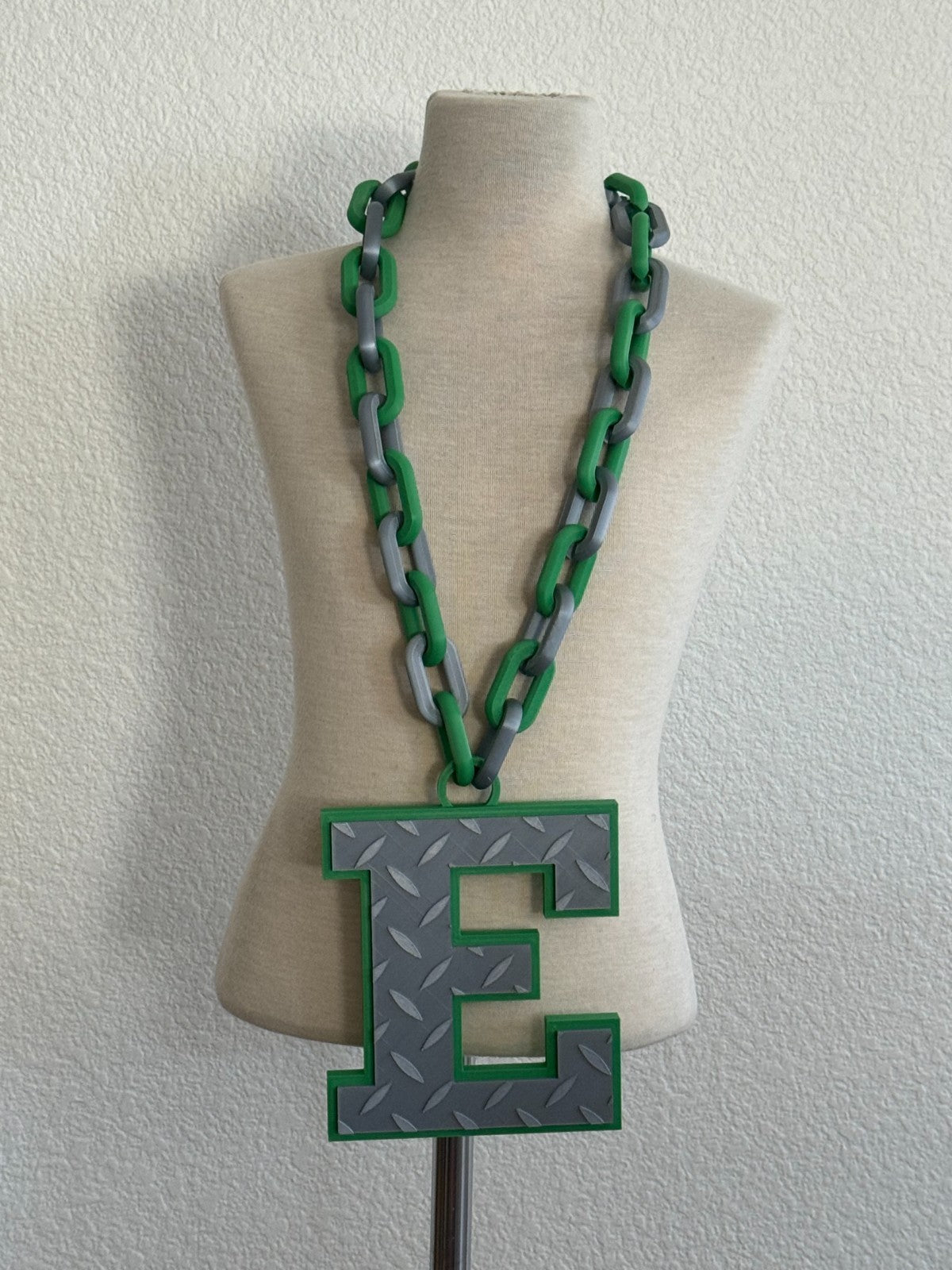Eastern Michigan Eagles Logo Oversized Necklace, Pendant Chain