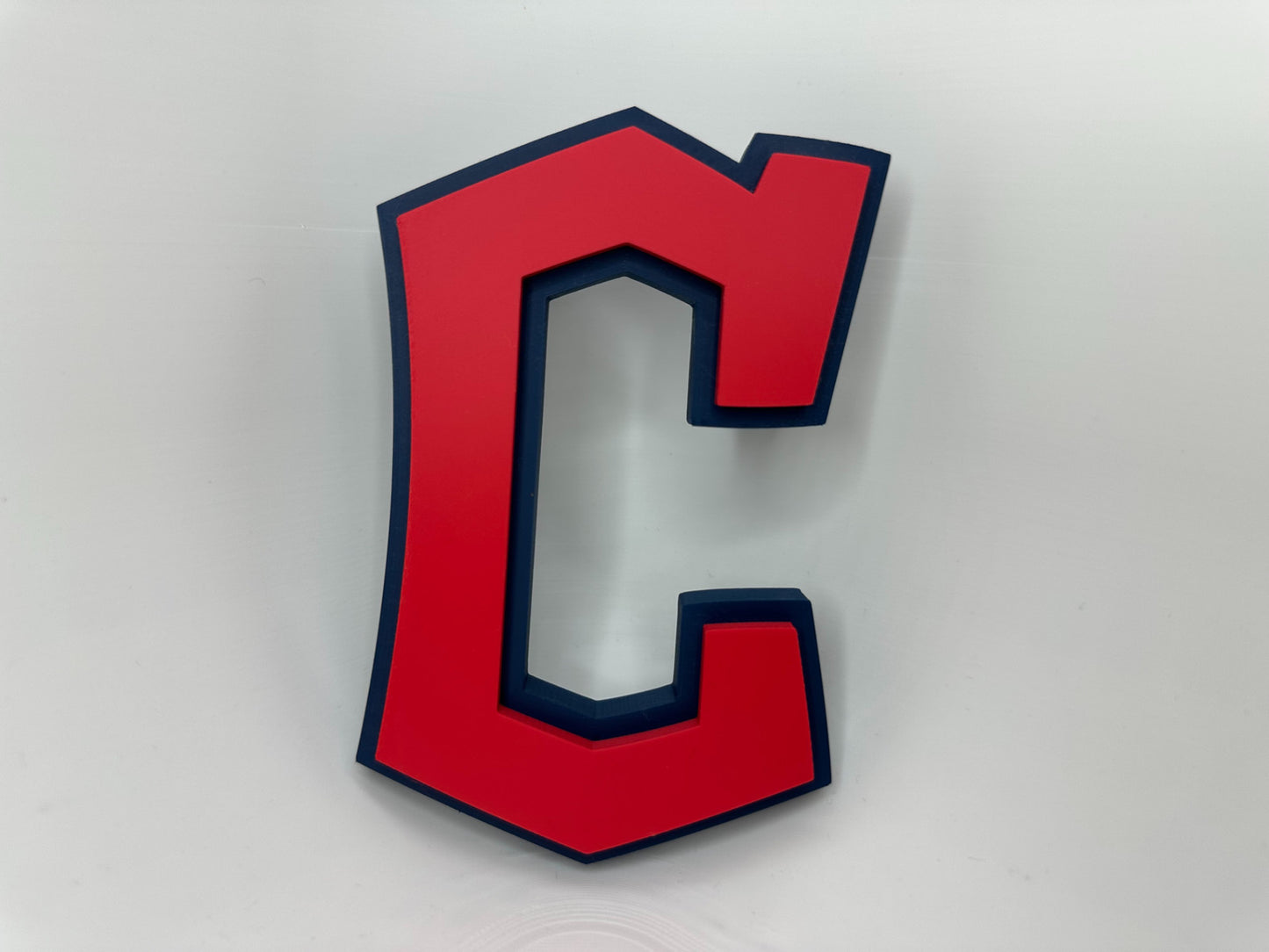 Cleveland Guardians Cap Logo 2022 3D Printed Logo Wall Sign