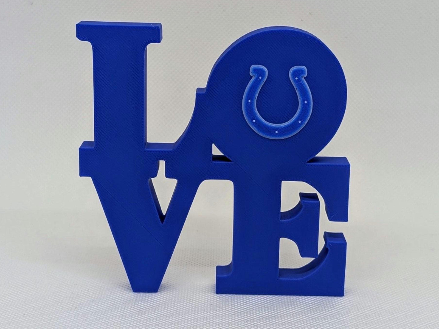 Indianapolis Colts Love Park Sign - LOVE Statue 3D Printed Wall Sign