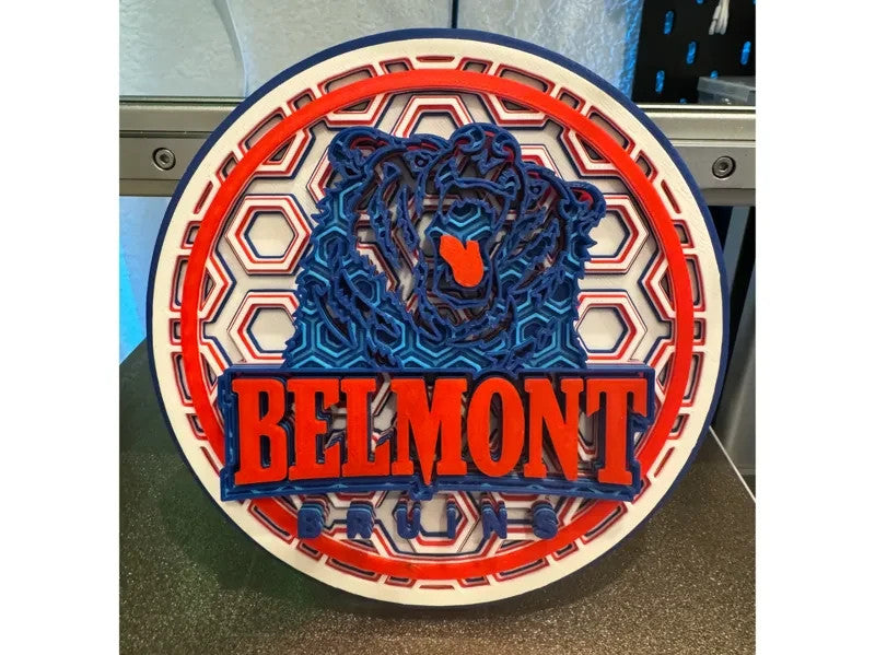 Belmont University Wall Art Or Display 3D printed Dimensional Mosaic