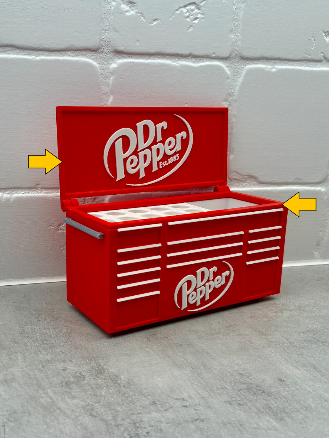DR PEPPER Workbench Toolbox Pen Holder