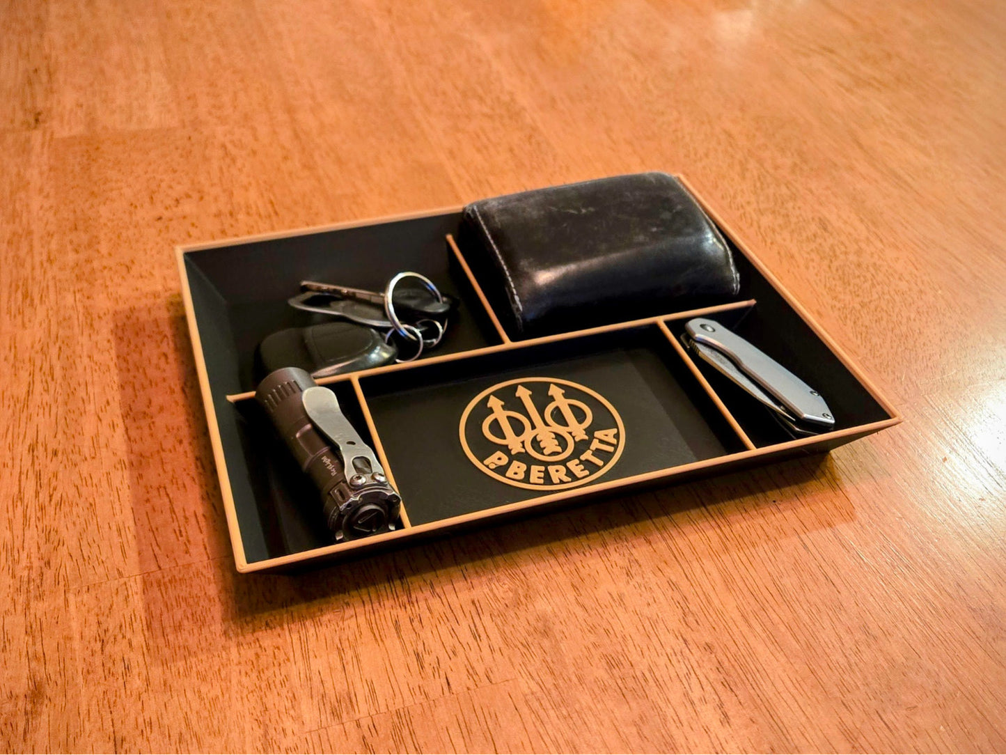 Beretta Firearms EDC Dump Tray 3D Printed Valet Desk Organizer Catchall