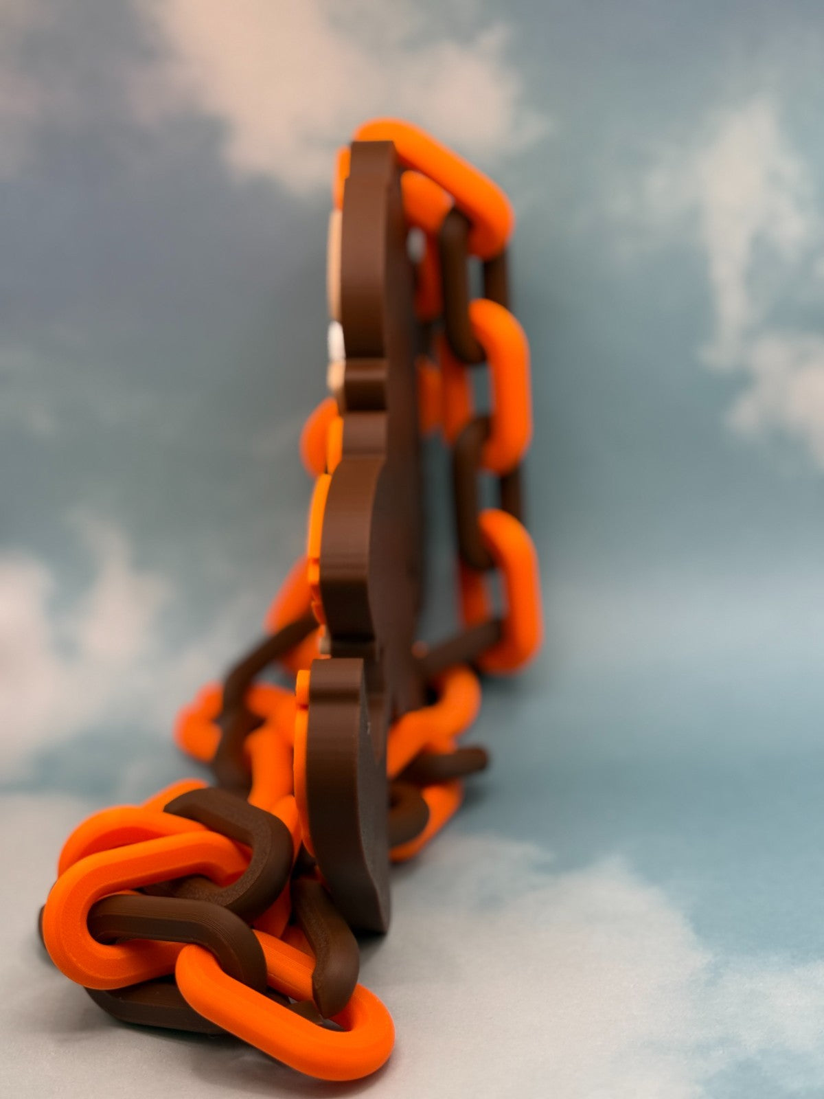 Cleveland Browns Brownie Oversized Necklace Fan Hype Chain Handmade