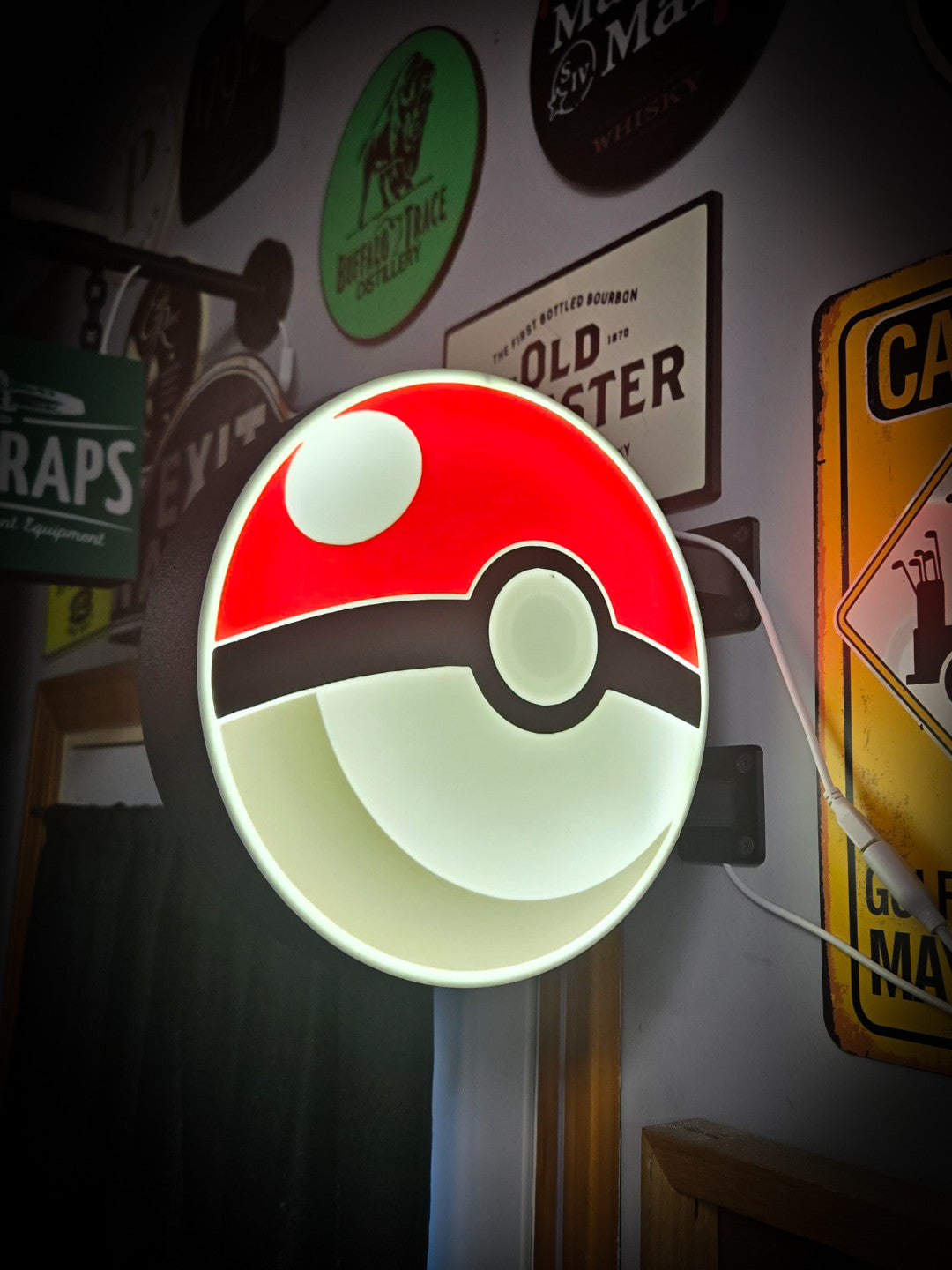POKÉMON 12 Inch Light Box LED Sign 3D Printed Wall Decor Man Cave Garage