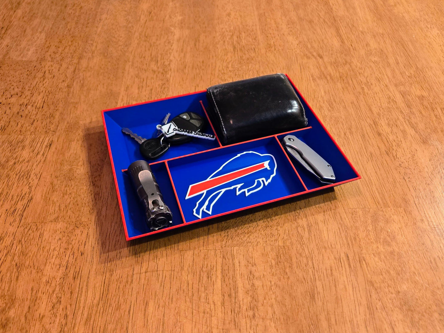 Buffalo Bills EDC Dump Tray 3D Printed Valet Desk Organizer Nightstand Catchall