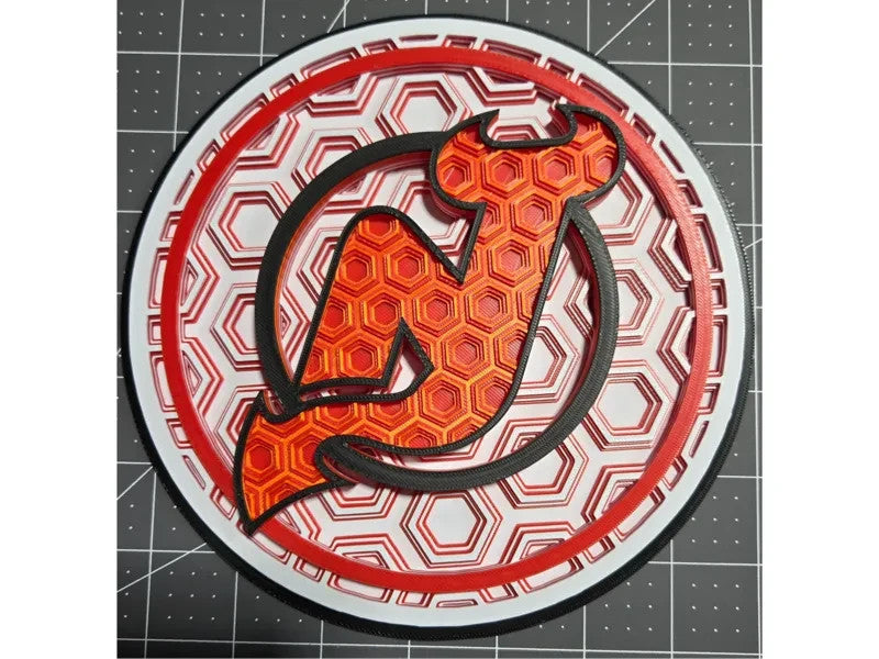New Jersey Devils Wall Art Or Display 3D printed Dimensional Mosaic
