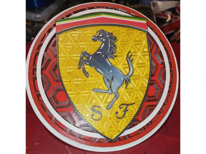 Ferrari Wall Art Or Display 3D printed Dimensional Mosaic