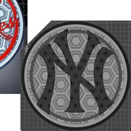 New York Yankees Wall Art Or Display 3D printed Dimensional Mosaic