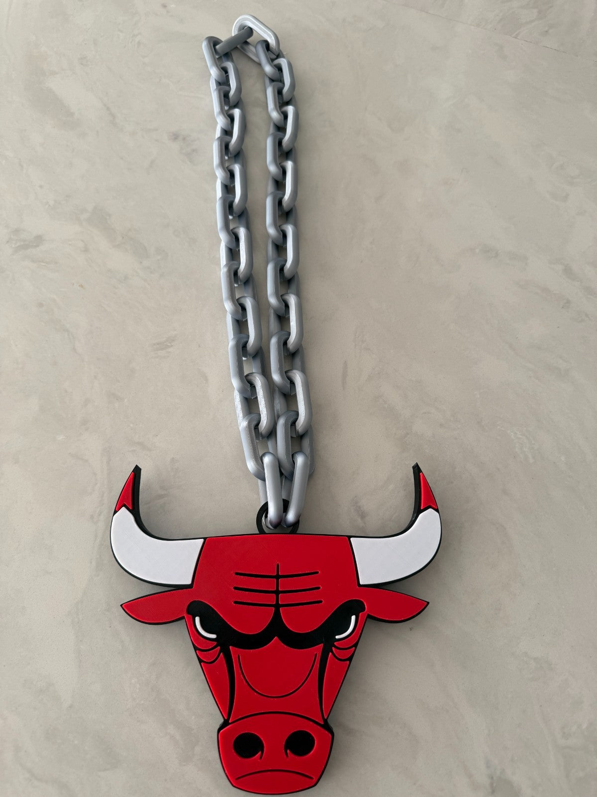Chicago Bulls Oversized Fan Necklace, Pendant
