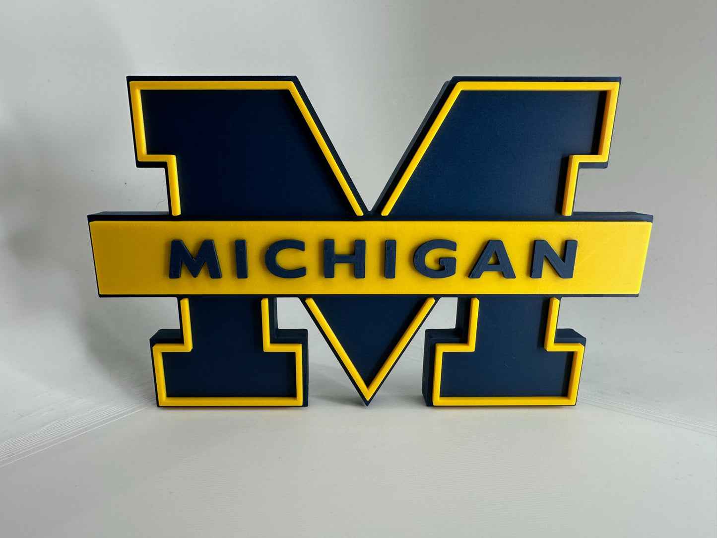 Michigan Wolverines Alternate Logo 1994 3D Printed Logo Wall Sign