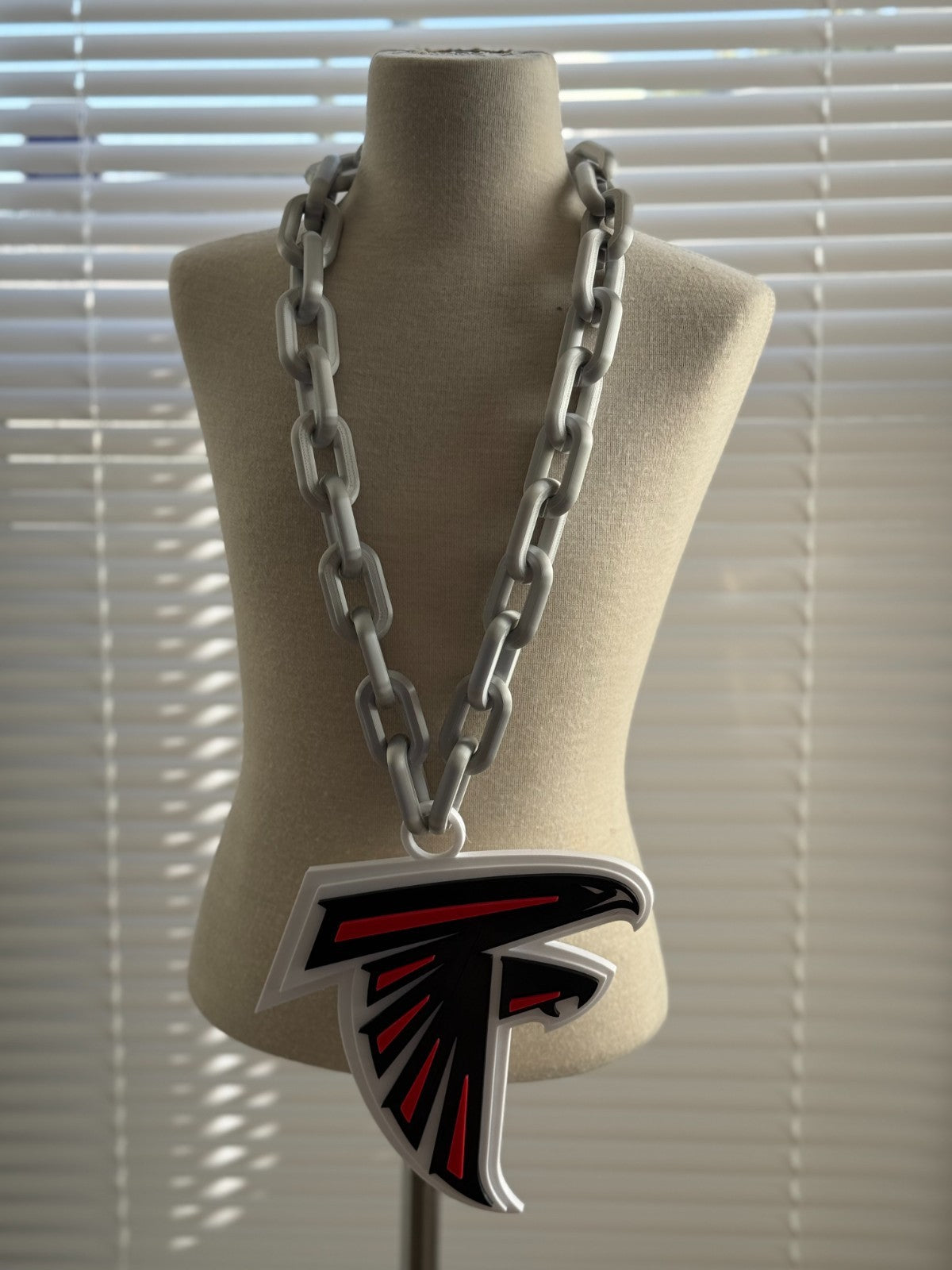 Atlanta Falcons Oversized Chain Necklace "All Gas, No Breaks"