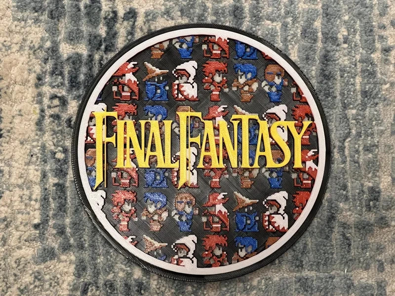Final Fantasy Wall Art Or Display 3D printed Dimensional Mosaic