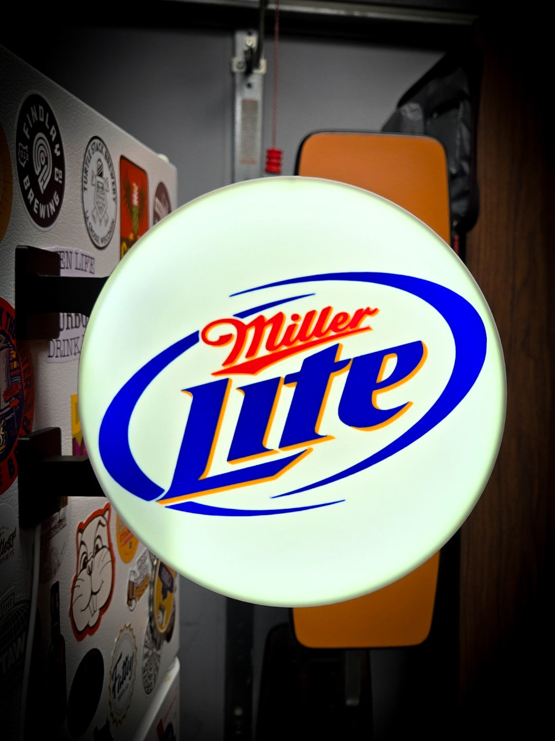 MILLER LITE 12 Inch Light Box LED Sign 3D Printed Wall Decor Man Cave Garage