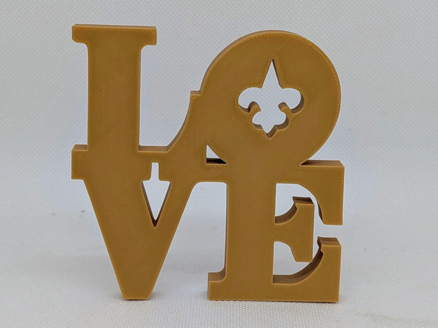 New Orleans Saints Love Park Sign - LOVE sign 3D Printed Wall Sign