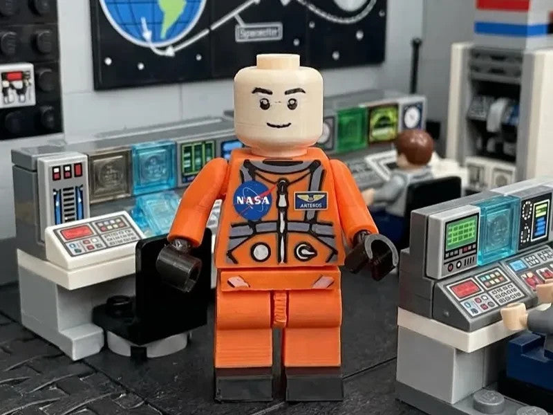 Nasa Astronaut 8 inches tall 3D Printed Lego Inspired