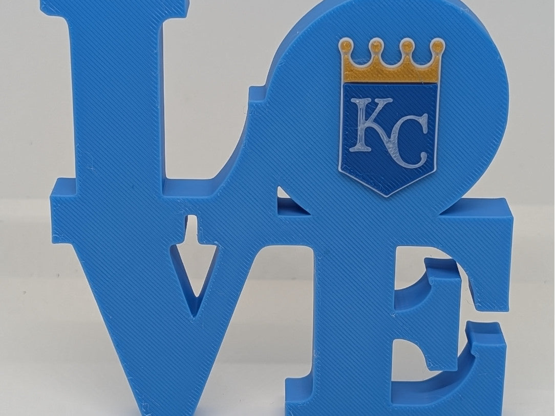 Kansas City Royals Love Park Sign for Mancave 3D Printed Wall Sign