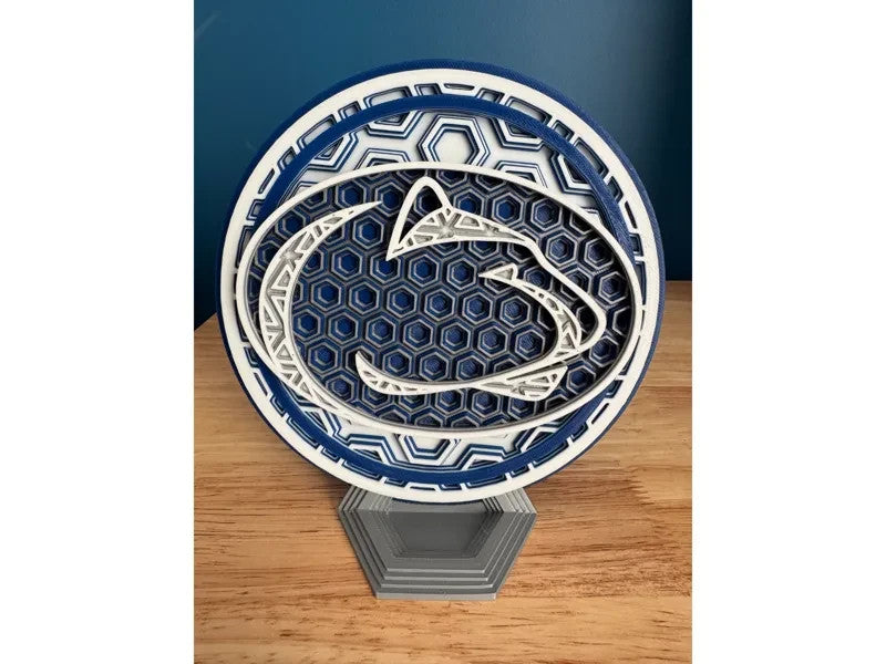 Penn State Nittany Lions Wall Art Or Display 3D printed Dimensional Mosaic