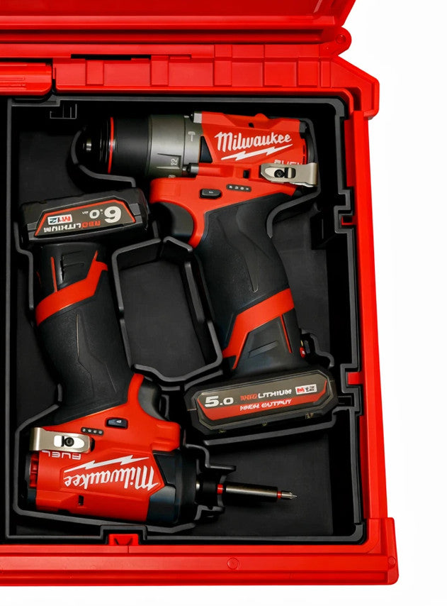 M12 Gen 3 Drill and impact Organizer for Milwaukee Packout insert 2 and 3 Drawer