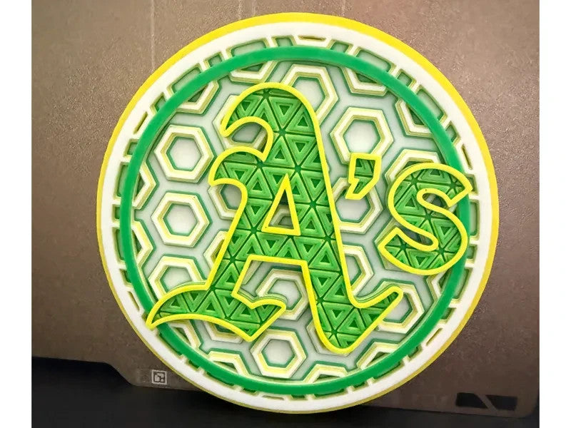 Transient A's Wall Art Or Display 3D printed Dimensional Mosaic