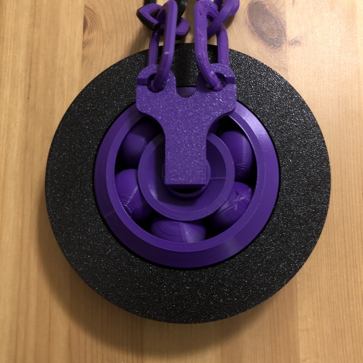 Baltimore Ravens 3D Printed Spinning Fan Chain Purple Black Football NFL