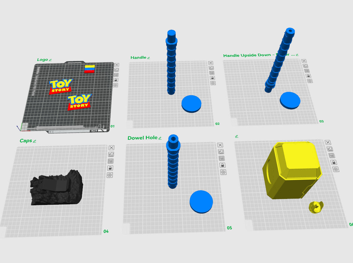 Toy Story Themed Mjolnir Thor's Hammer