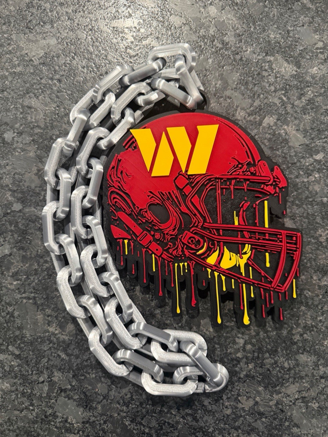Washington Commanders Drip Hype Fan Chain Necklace