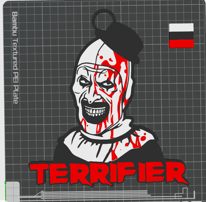 Halloween Terrifier 3D printed Hype Chain with 26 Links Per Chain